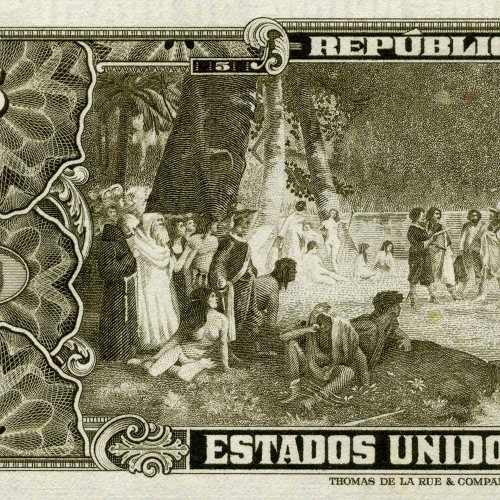 5 крузейро 1964 г - Бразилия (Pick 176d) aUNC
