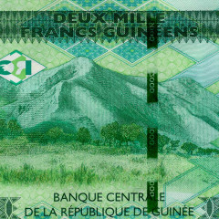 2000 франков 2022 года - Гвинея (Pick 48A) UNC