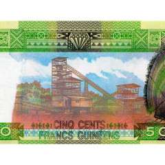 500 франков 2015 года — Гвинея UNC