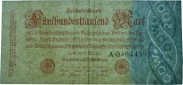 500000 марок 1923 года - Веймарская Республика (Pick 92) G-VG
