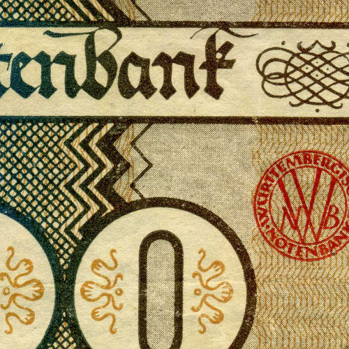 Нотгельд 10000 марок 1923 года - Германия - Württemberg (Вюртемберг) F-VF