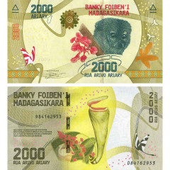 2000 ариари 2017 года - Мадагаскар (Pick 101c) UNC - новая подпись
