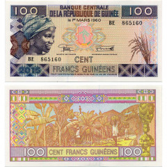 100 франков 2015 года - Гвинея (Pick a47) UNC