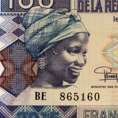 100 франков 2015 года - Гвинея (Pick a47) UNC