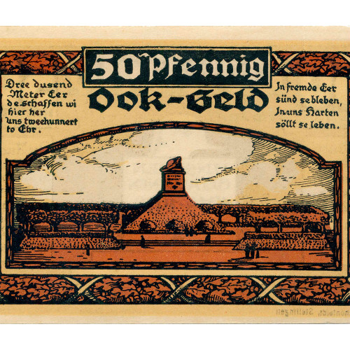 Нотгельд 50 пфеннигов 1922 года - Германия - Stellingen (Штеллинген) XF