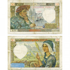 50 франков 1940 года - Франция (Pick 93) VF