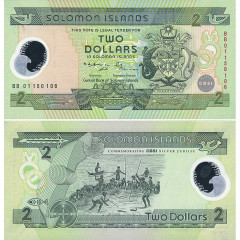 2 доллара 2001 года - Соломоновы острова (Pick 23) UNC