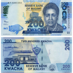 200 квач 2012 года - Малави (Pick 60) UNC