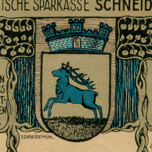 Нотгельд 75 пфеннигов 1921 года - Германия - Schneidemühl (Шнайдемюль) F-VF