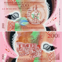 200 вату 2020 года - Вануату (Pick 12) UNC пластик