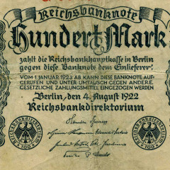 100 марок 1922 года - Веймарская Республика Германия (Pick #75) G