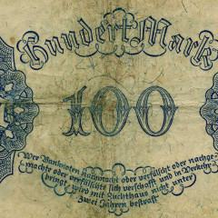 100 марок 1922 года - Веймарская Республика Германия (Pick #75) G