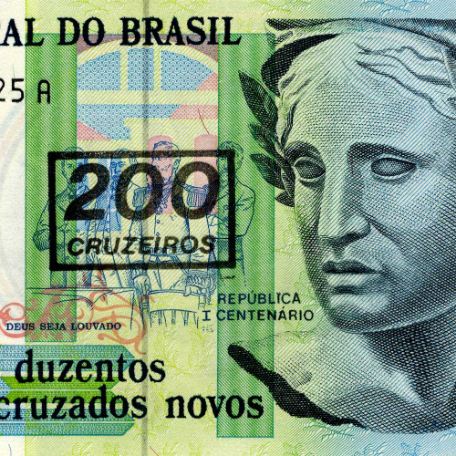 200 крузейро на 200 новых крузадо 1990 года - Бразилия (Pick 225b) UNC