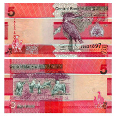 5 даласи 2019 года — Гамбия UNC