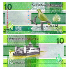 10 даласи 2019 года — Гамбия UNC