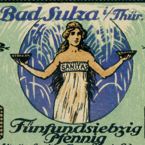 Нотгельд 75 пфеннигов 1921 года - Германия - Bad Sulza (Бад-Зульца) XF