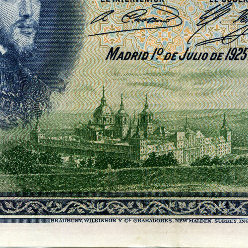100 песет 1925 года (Выпуск 1936 года) - Испания (Pick 69.c) - VF