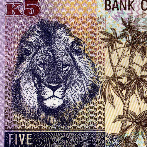 5 квача 2021 года - Замбия (Pick 57) UNC