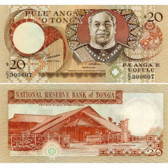 20 паанга 1995 года - Тонга (Pick # 35.с) UNC