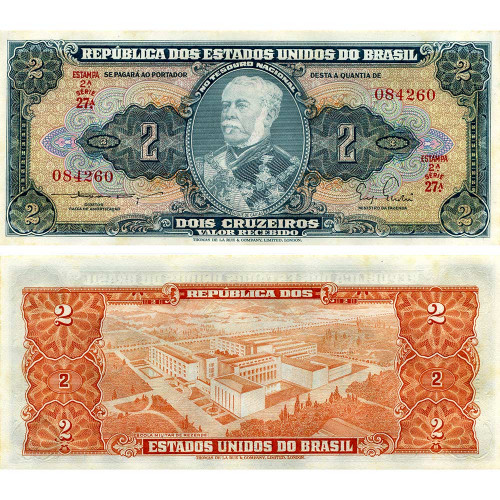 2 крузейро 1955 года - Бразилия (Pick 157) aUNC