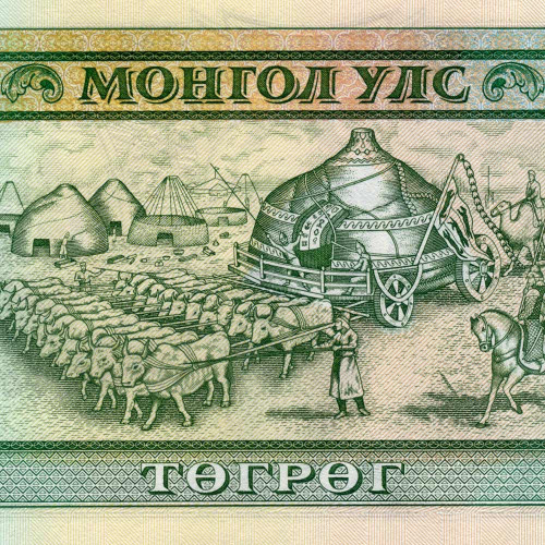 500 тугриков 2000 года - Монголия (Pick 65A) - аUNC