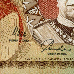 20 паанга 1992 года - Тонга (Pick # 29) UNC (низкий номер)