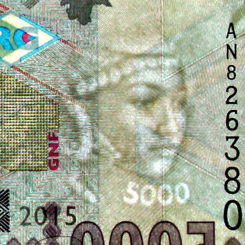 5000 франков 2015 года — Гвинея UNC