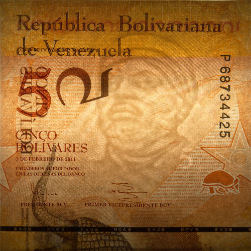 5 боливаров 2007 года - Венесуэла - 24 мая 2007 года (Pick 89) UNC