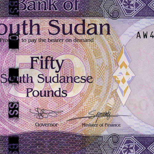 50 фунтов 2019 года - Южный Судан (Pick 14d) UNC