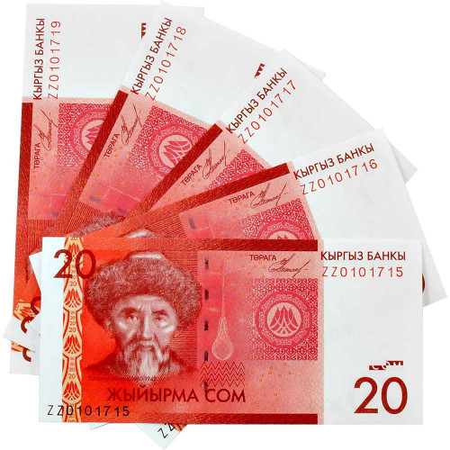 20 сомов 2009 года - Киргизия (Pick 24) UNC