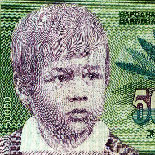 50000 динаров 1992 года - Югославия (Pick 117) F-VF