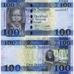 100 фунтов 2019 года - Южный Судан (Pick 15.d) UNC