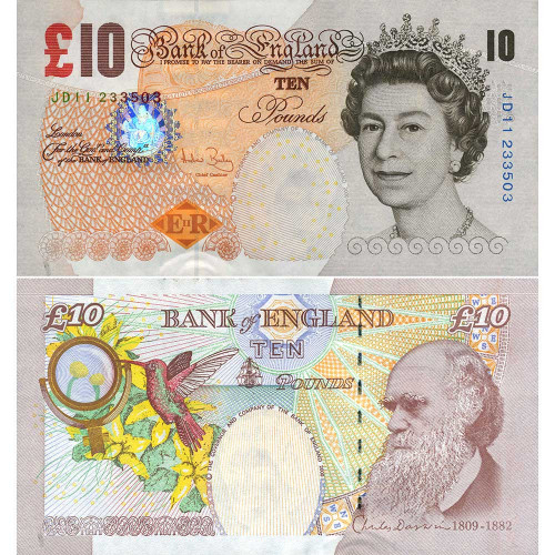 10 фунтов 2000 (2004) года - Великобритания (Pick 389) UNC