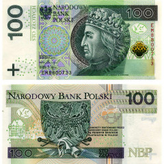 100 злотых 2018 года - Польша (Pick 186) UNC