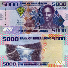 5000 леоне 2018 года - Сьерра-Леоне (Pick 32) UNC