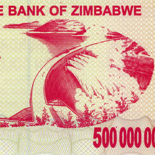 500 миллионов долларов 2008 года - Зимбабве (Pick 60) UNC