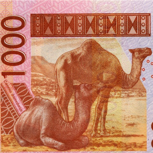 1000 франков 2003-2005 гг - Мали (Pick 415D) UNC