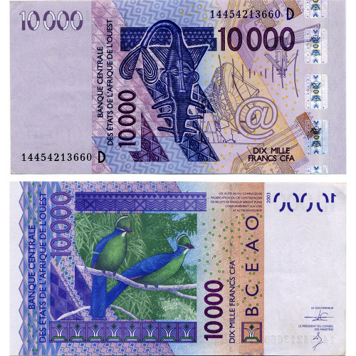 10000 франков 2003 года - Мали (Pick 418D.a) XF