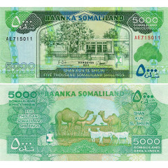 5000 шиллингов 2011 года - Сомалиленд (Pick 21a) UNC