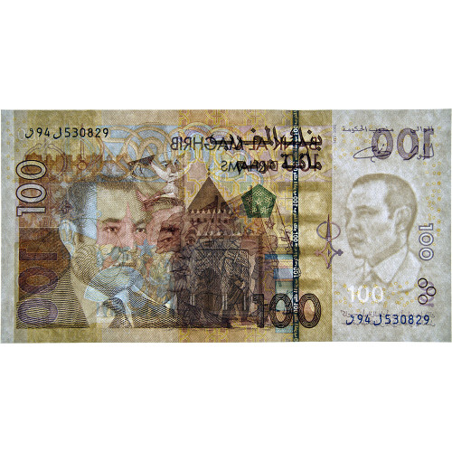 100 дирхамов 2002 года - Марокко (Pick 70) UNC
