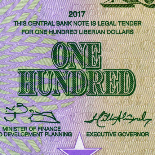100 долларов 2017 года - Либерия UNC