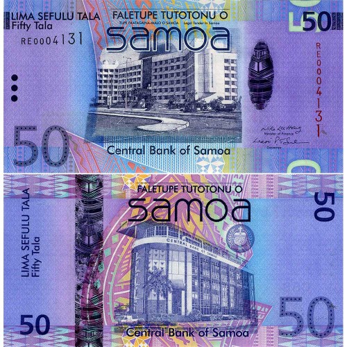 50 тала 2008 года - Самоа (Pick # 41a) UNC