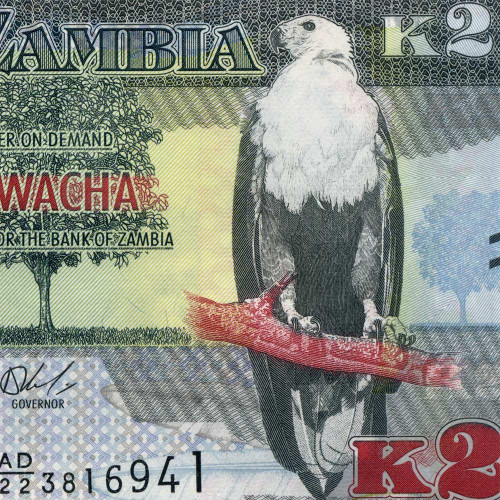 2 квача 2022 года - Замбия (Pick 56) UNC