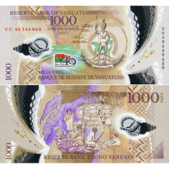 1000 вату 2020 года - 40 лет независимости — Вануату UNC