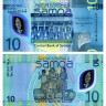10 тала 2023 года - Самоа (Pick W48) UNC - пластик