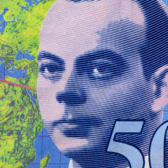 50 франков 1994-1999 гг - Франция (Pick 157A (Сент-Экзюпери) XF