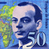 50 франков 1993 года - Франция (Pick 157.b (Сент-Экзюпери) F
