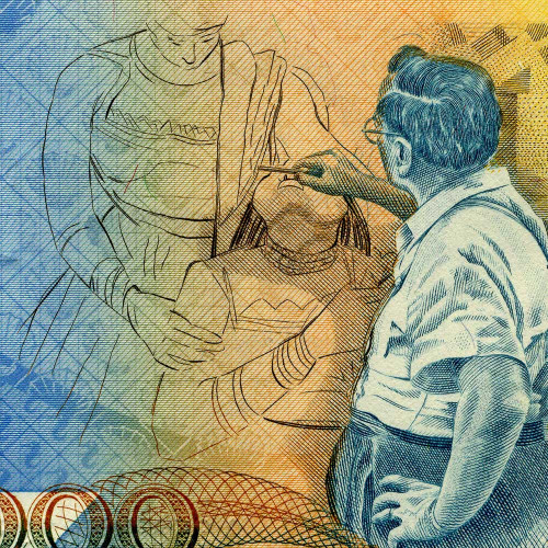 5 новых крузадо на 5000 крузадо 1989 года - Бразилия (Pick 217.b) UNC