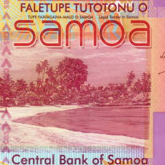 5 тала 2023 года - Самоа (Pick W47) UNC - пластик