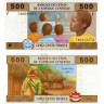 500 франков 2002 года - Экваториальная Гвинея (Pick 506F) UNC